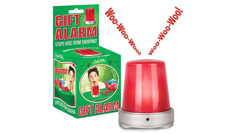 Illustration for article titled Motion-Activated Alarm Keeps Wrapped Gifts a Secret