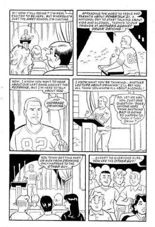 Illustration for article titled Cartoon Jason Witten Says Don't Drink And Drive, Do Read Archie