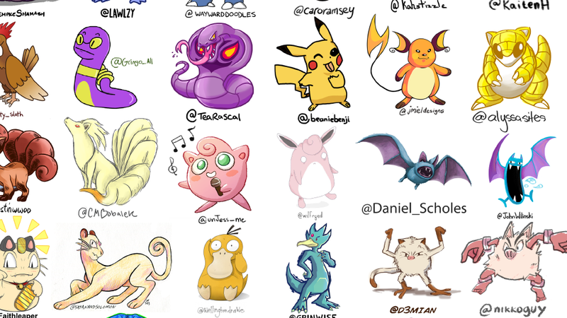 The First 151 Pokémon Drawn By 151 Different Artists 1674