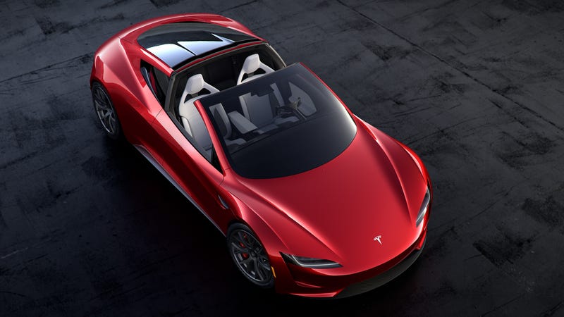 Illustration for article titled The new Tesla Roadster isn't a roadster, it's a targa