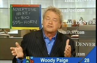 Illustration for article titled Woody Paige Wants You To Call A Phone Sex Line