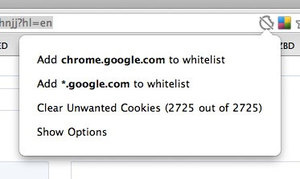 how to whitelist a website chrome