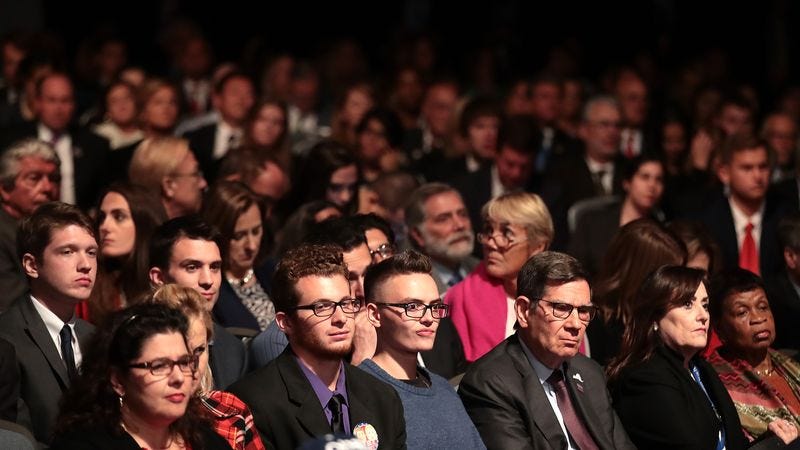 Illustration for article titled Presidential Debate Commission Anesthetizes Audience To Prevent Outbursts During Debate