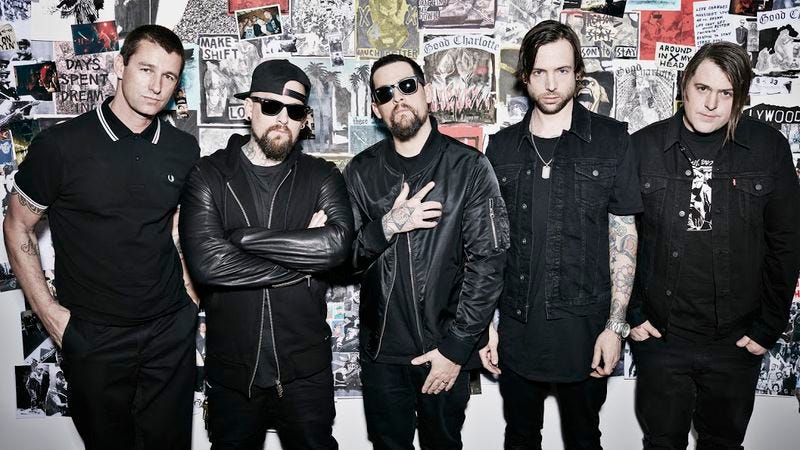 Good Charlotte, Benji Madden second from left (Photo: Justin Coit)