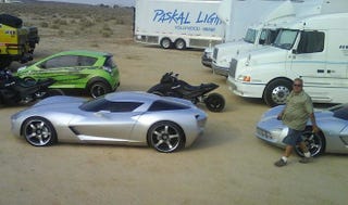 Illustration for article titled Mystery Corvette Concept From Transformers 2 Movie Gets New Beauty Shots, Multiplies!