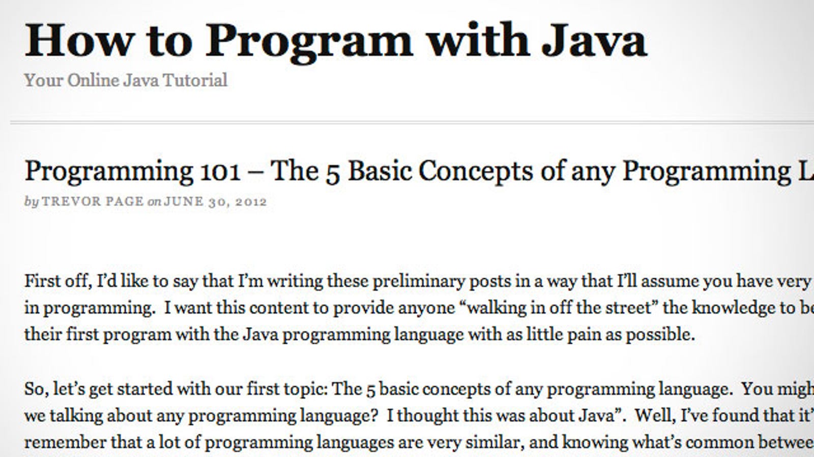 How To Program With Java Teaches You The Basic Concepts Of Programming 9061