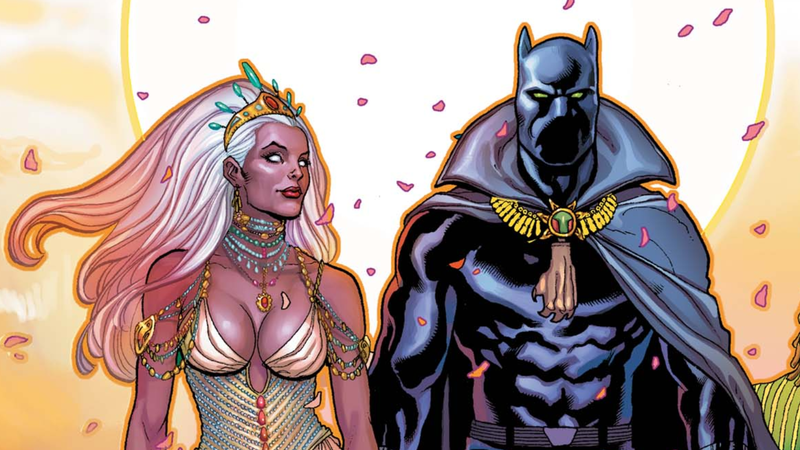 Black Panther and Storm romance in Marvel Comics