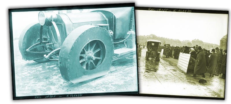 Illustration for article titled Look At These Bonkers Fenders From A 1912 French "Mudguard Contest"