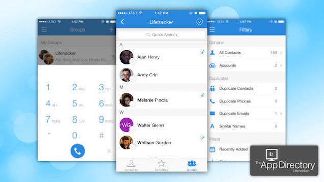 App to move contacts from exchange to iphone