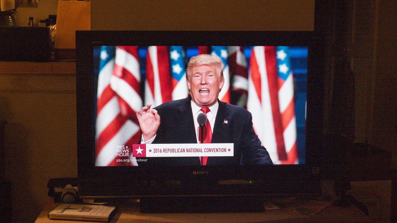 Hasil gambar untuk donald trump on tv