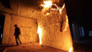 Illustration for article titled Making Art with Molotov Cocktails