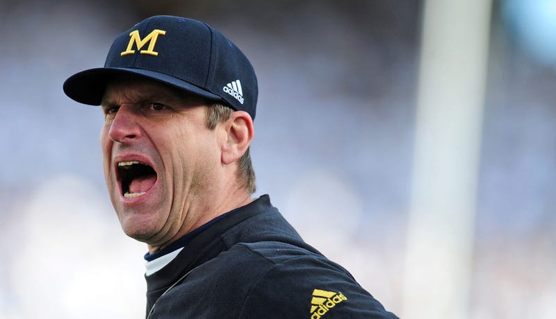 Illustration for article titled Jim Harbaugh Gives Kirby Smart The "I Don't Even Know Your Name, Bro" Treatment