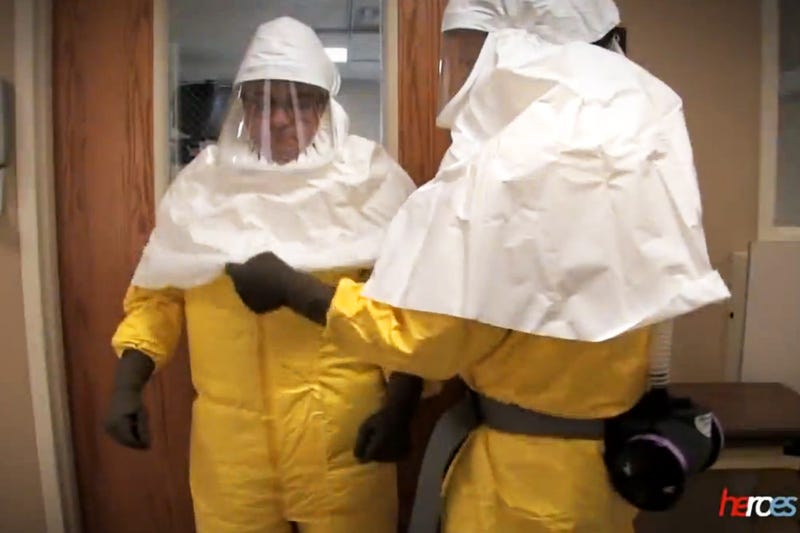 Illustration for article titled This Video Shows That Dressing For Ebola Is A Major Pain In The Ass