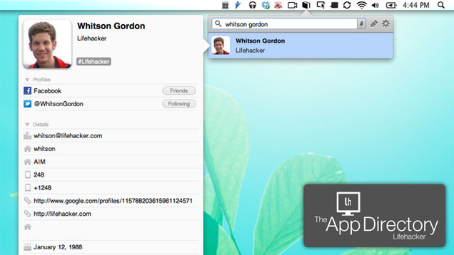 business address book app for mac