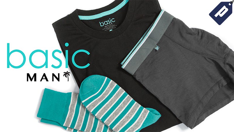 Illustration for article titled Save 50% On A Box Of Fresh Tees, Underwear, and Socks From Basic MAN ($10)