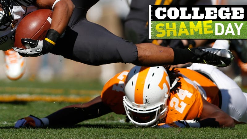 Illustration for article titled College ShameDay: Who Embarrassed Themselves On Saturday (Besides Sad, Sad Tennessee)?