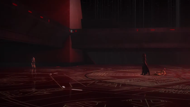 Ahsoka, ready for a showdown.