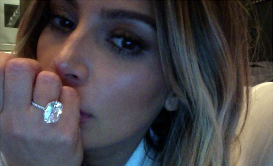 Celebrity engagement rings not diamonds