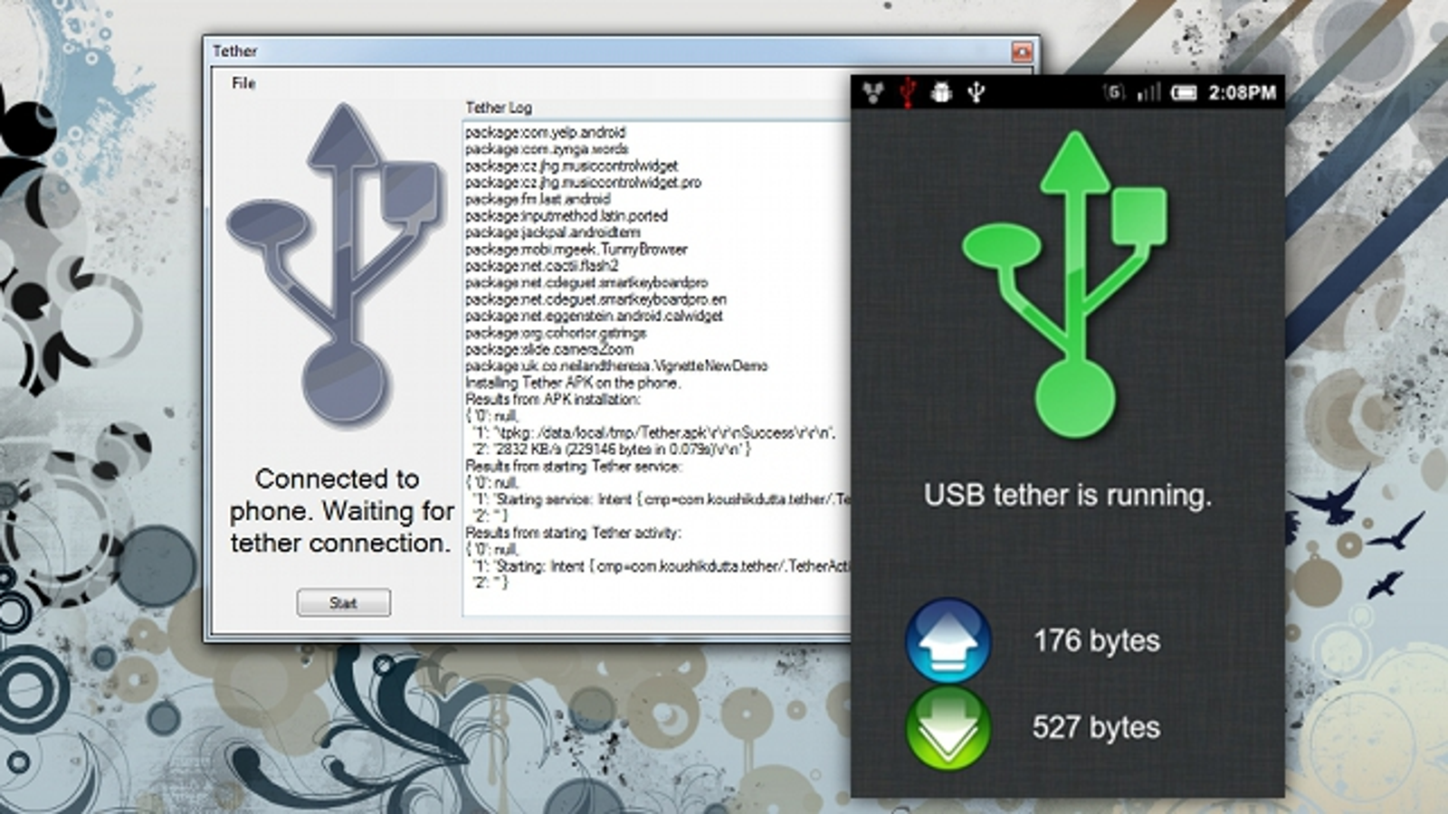 android tethering mac