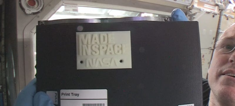 Illustration for article titled The First 3D-Printed Object In Space Was Just Made On The ISS
