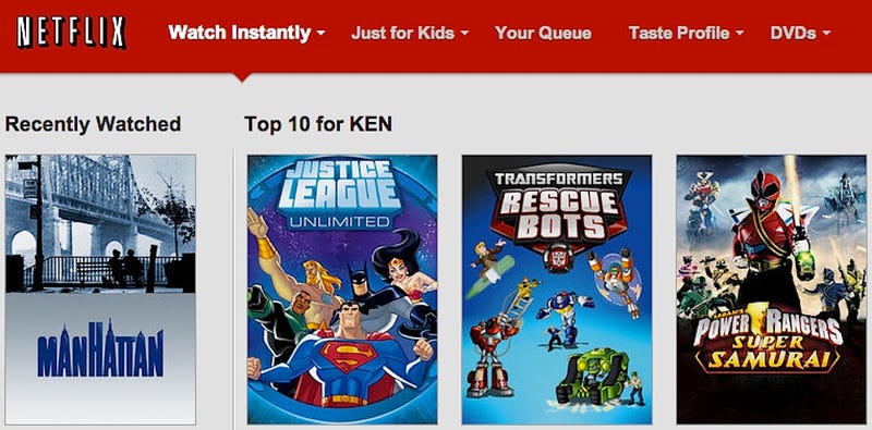 children's cartoons on netflix