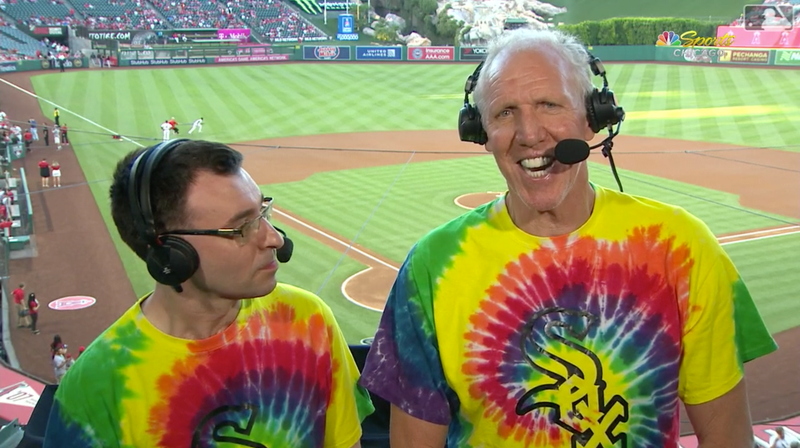 The illustration for the article, titled Bill Walton, learned how to enjoy baseball in real time