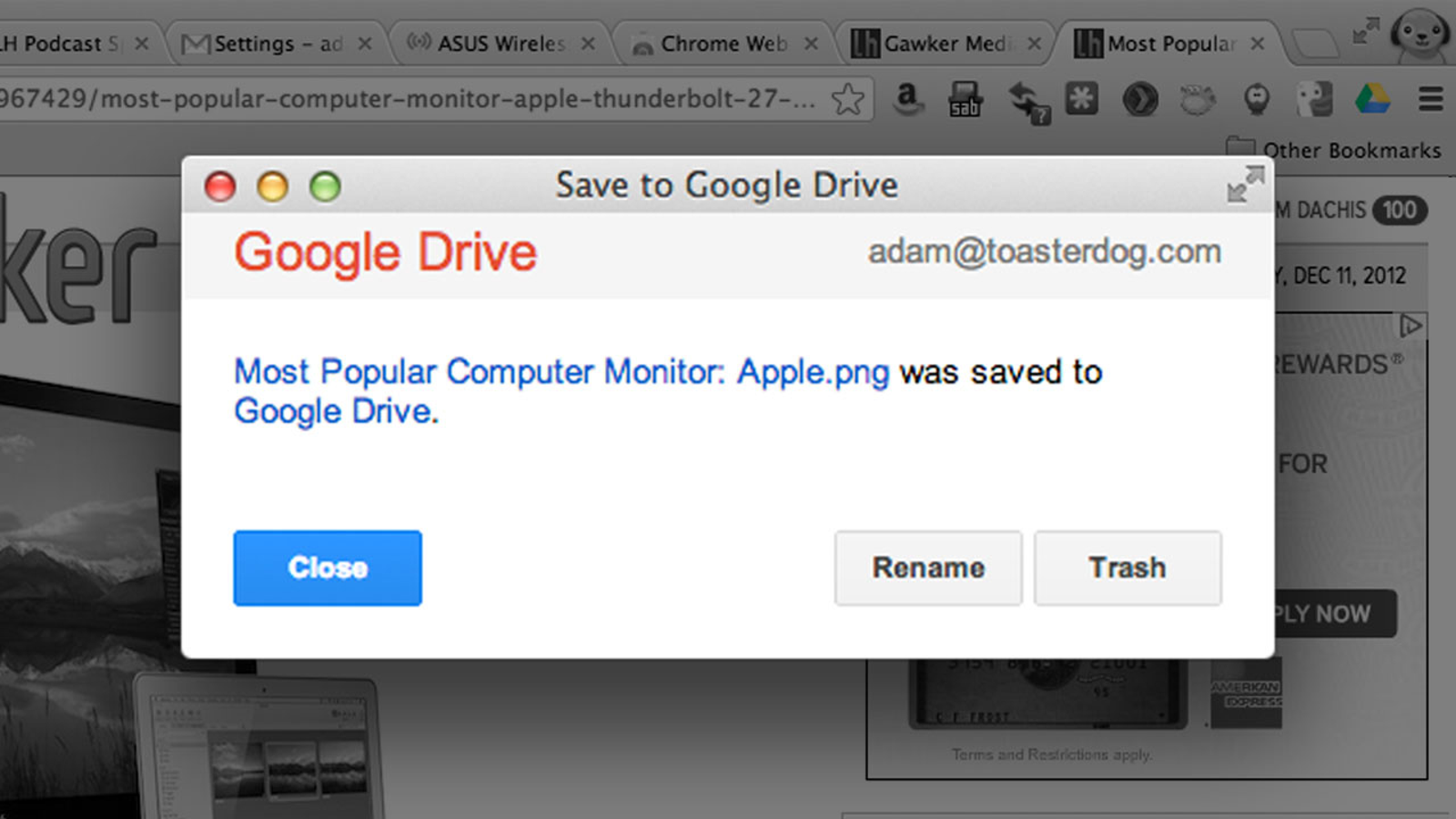 google drive chrome extension