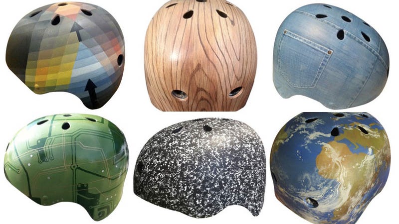 Illustration for article titled These Hand-Painted Helmets Make Your Head a Work of Art