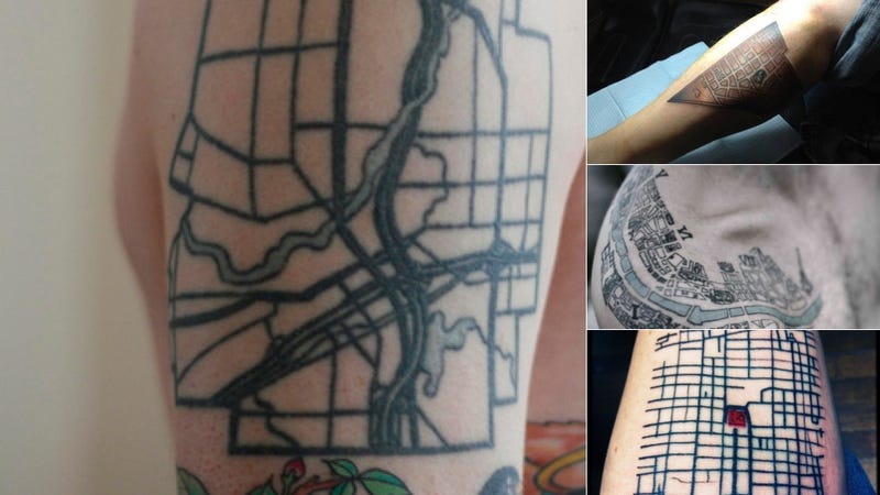 11 map tattoos that pay tribute to cities and their systems 11 map tattoos that pay tribute to cities and their systems