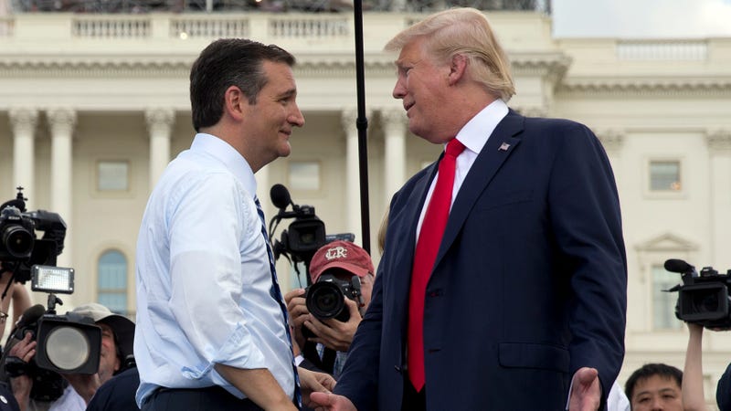 Illustration for article titled Ted Cruz and Donald Trump Have Found an Ideal Location for a Hellmouth to Open Up and Swallow Us AllÂ