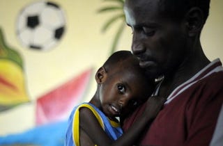 Nearly 30,000 Somali children have died because of famine. (Getty)