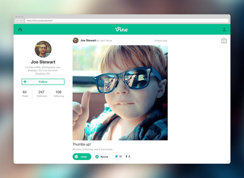 Illustration for article titled You Can Officially Browse Your Vine Feed on the Web