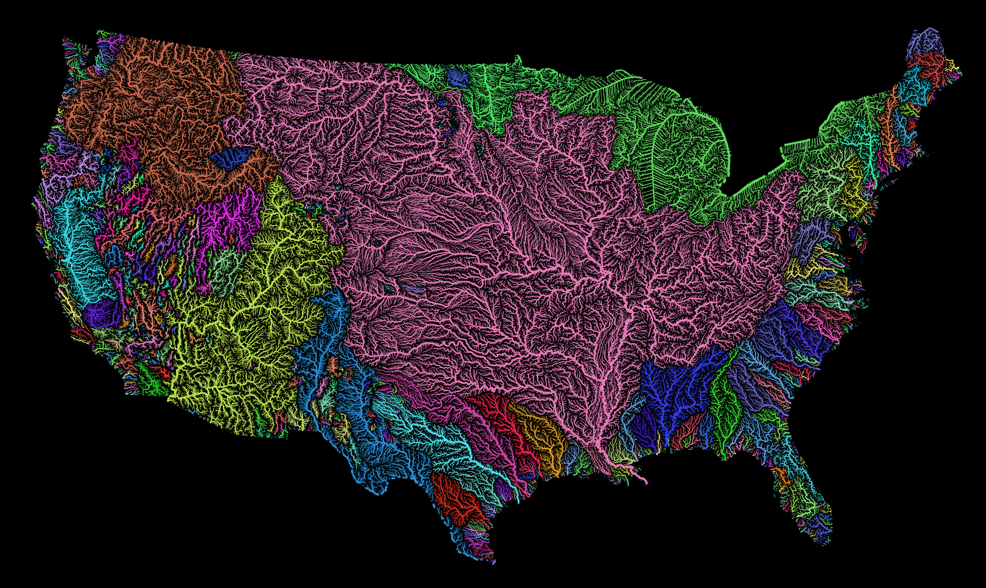 Map Of America S River Basins Show Our Nation S Hidden Beauty   Jvvuboe43g1nprl8oztk 