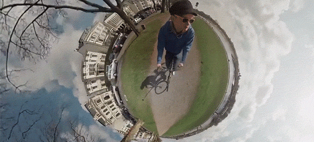 This Bike Ride Filmed As a 360º Panorama Is Amazing