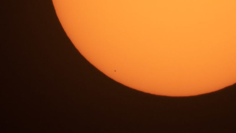 Mercury transiting the Sun
