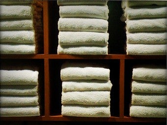 Fold A Bath Towel Efficiently For Easy Storage And Hanging
