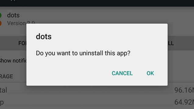 Uninstall app android 5.0 lollipop