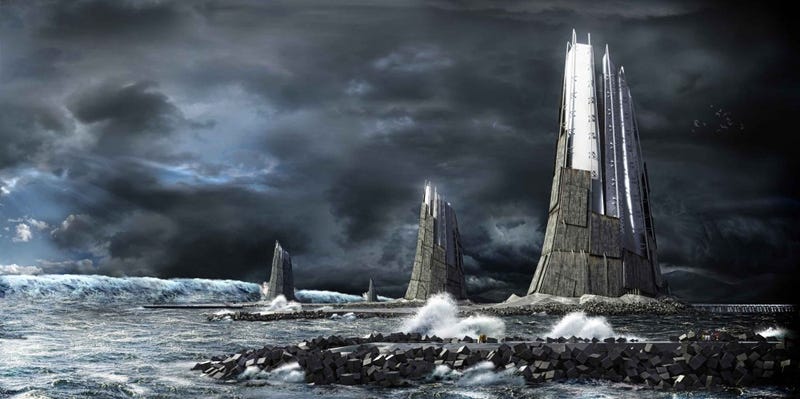 Illustration for article titled Chain of tank-like fortresses would protect Japan from natural disasters and human enemies
