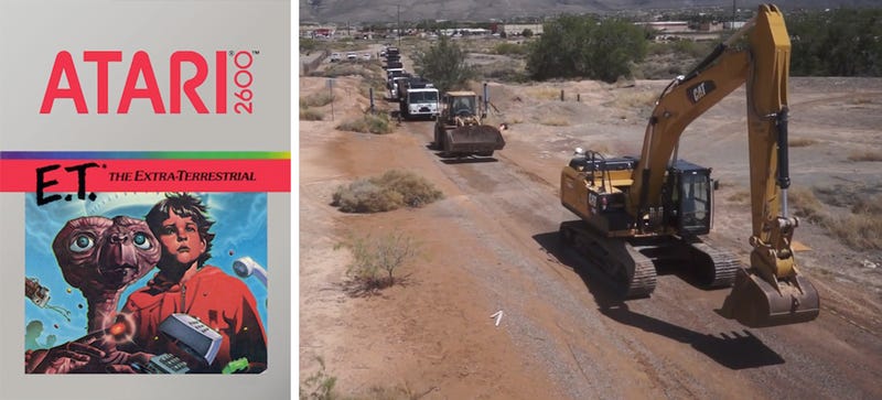Illustration for article titled The Atari E.T. Landfill Excavation Starts Today. What Will They Find?