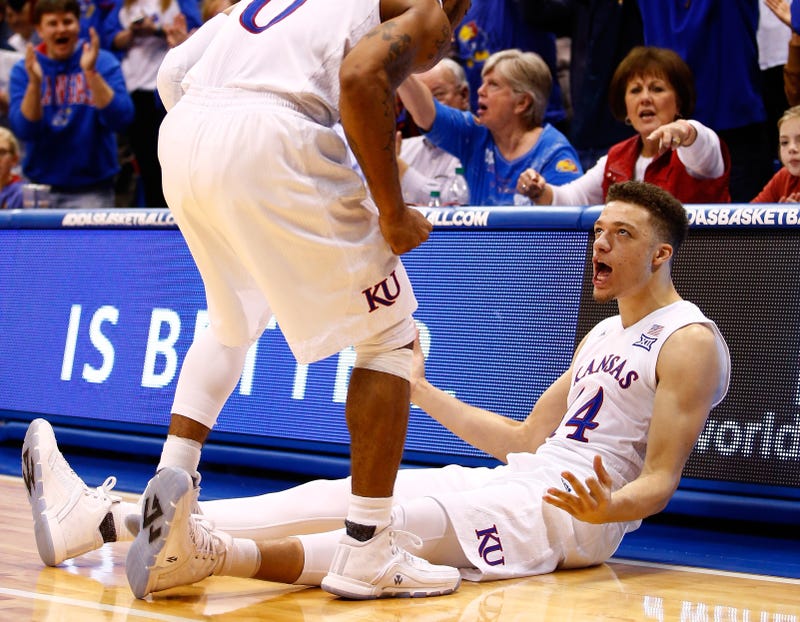 Illustration for article titled Bill Self Calls Out His Player For "Dick Move": A Dunk At The End Of The Game