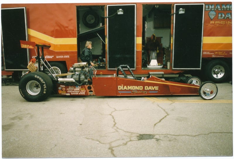 Illustration for article titled Drag Racing was Cooler in the 80's - Reason 1, Diamond Dave's Shorty Dragster