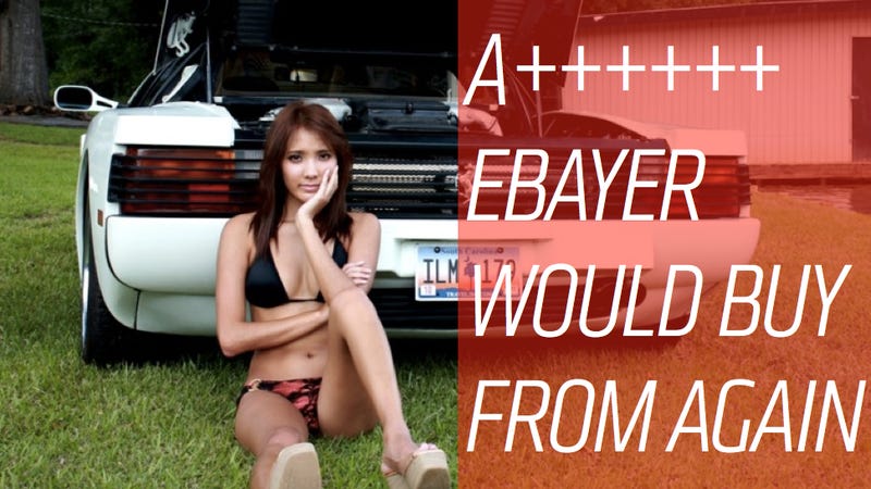 Illustration for article titled Do Pictures Of Barely-Dressed Women Actually Help Sell Cars On eBay?