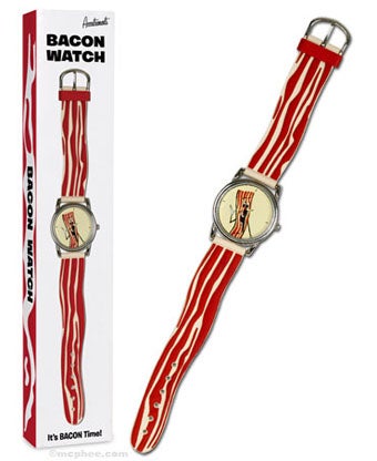 Illustration for article titled The Bacon Watch Always Knows What Time It Is