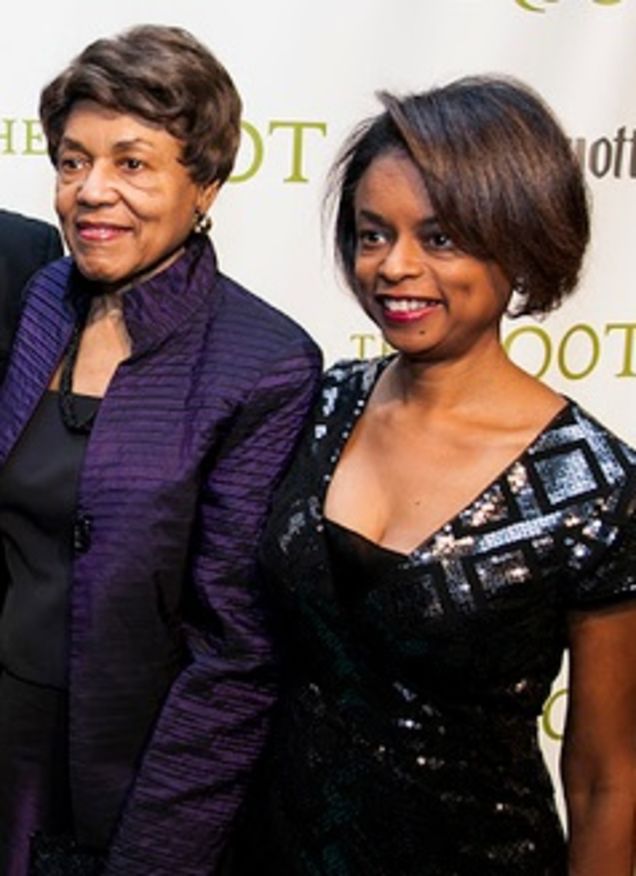 Sheryl Huggins Salomon with her mother, Angela Huggins Crockett