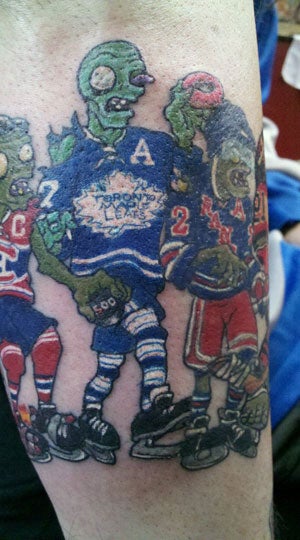 Illustration for article titled When Plants Vs. Zombies Meets the NHL, Horrible Tattoos Happen