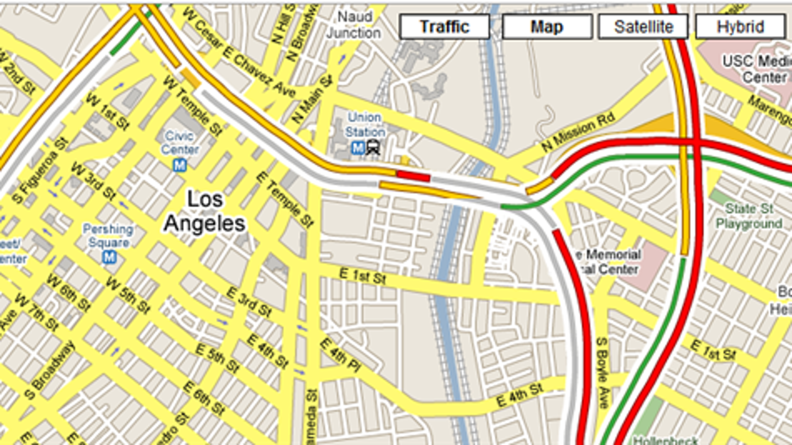 google traffic los angeles map