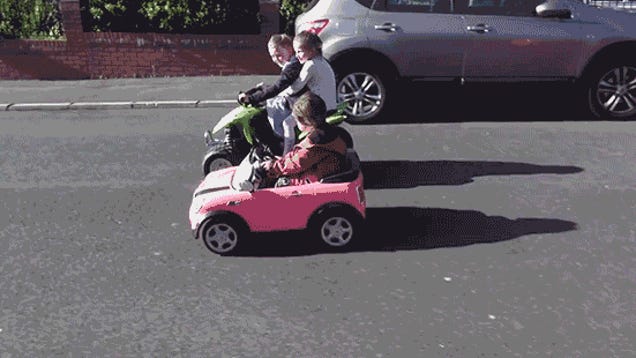 Awesome Dad Upgrades A Power Wheels With High Speed