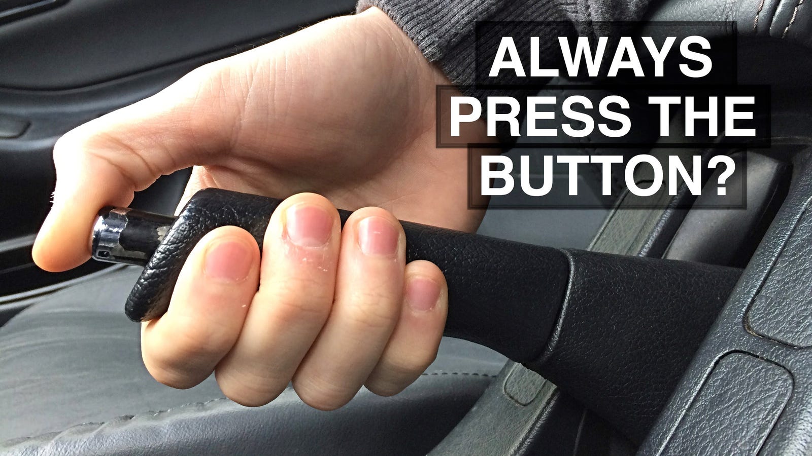 Why It's Okay to Pull the Handbrake Without Pushing the Button
