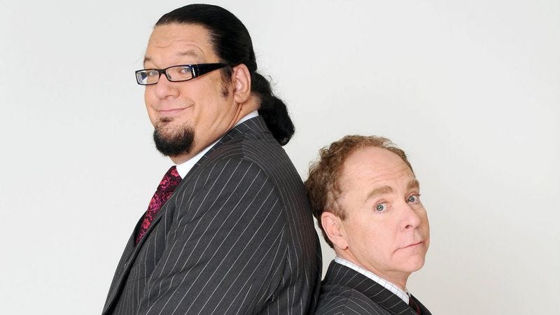 Illustration for article titled Where to start when revisiting the bullshit-strewn career of Penn & Teller