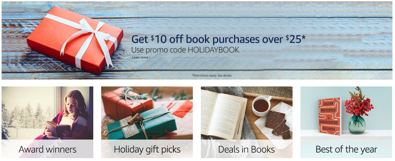 Save $10 On Any $25 Physical Book Order From Amazon. Yes, Any Book.